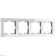 рамка werkel acrylic на 4 поста белый w0042701 4690389190520