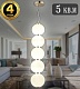 подвесной светодиодный светильник natali kovaltseva loft led lamps 81100/5c gold white