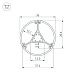 алюминиевый профиль arlight round-d36-360-2500 anod black 050250