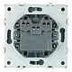 выключатель двухклавишный stekker эмили rsw10-5116-10 платиново-серый soft touch 50823