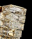 настенный светильник delight collection glissando 6005w/s gold/clear