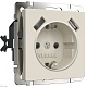 розетка с заземлением, шторками и usbх2 werkel 4690389192005 w1171562 a062426
