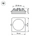 встраиваемый светильник arlight ltd-96x96sol-10w warm white 3000k 017635