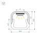 профиль arlight line-d-1111-2000 square anod (алюминий) 061084