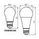 лампа светодиодная kanlux iq-led e27 19w 4000к 27316