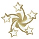 потолочная люстра natali kovaltseva star innovation style 83060