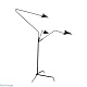 торшер delight collection floor lamp tf8505-3 black