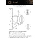 настенный светильник aployt abeliya apl.343.11.08