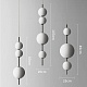 подвесной светильник imperium loft white beads 85415-22
