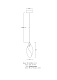 подвесной светильник lance le3016/1s cl