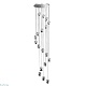 каскадная люстра delight collection terrene md13003023-18a chrome