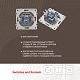 розетка rj45 arte milano 202.45-1.silver