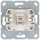 телефонная розетка rj11 с накладкой, цвет тауп jasmart g6101t