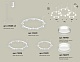 комплект подвесного светильника ambrella light techno ring xr92082210 (a9208x3, c9241, c9236, c9231, n8477, n8461)