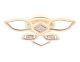 потолочная светодиодная люстра ambrella light acrylica ice fa282