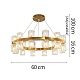 подвесная люстра delight collection arcachon 8530p/d610 gold