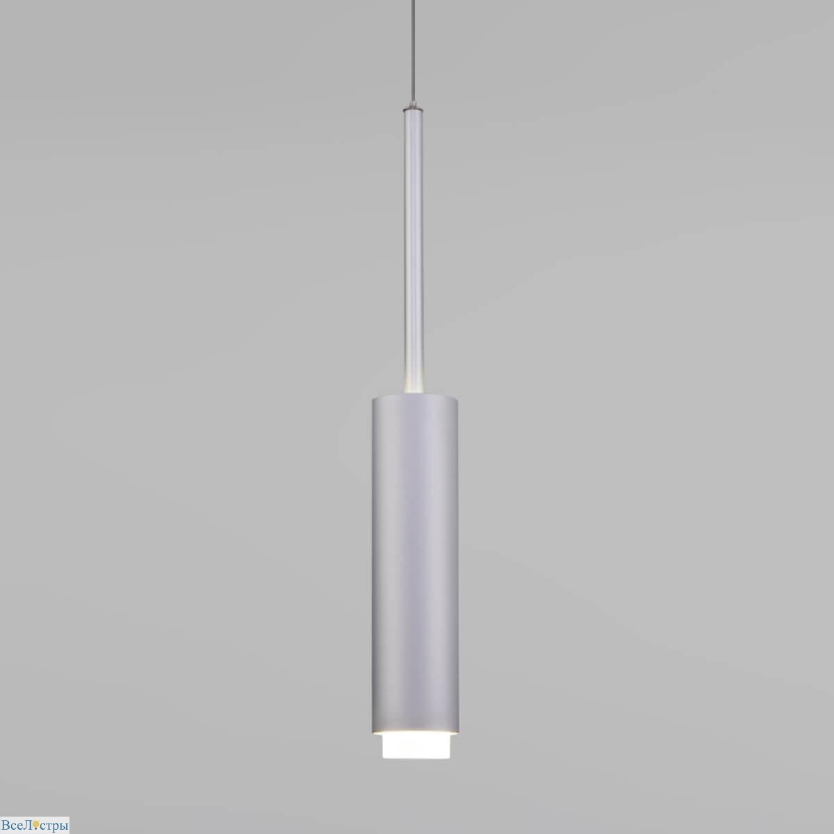 подвесной светодиодный светильник eurosvet dante 50203/1 матовое серебро