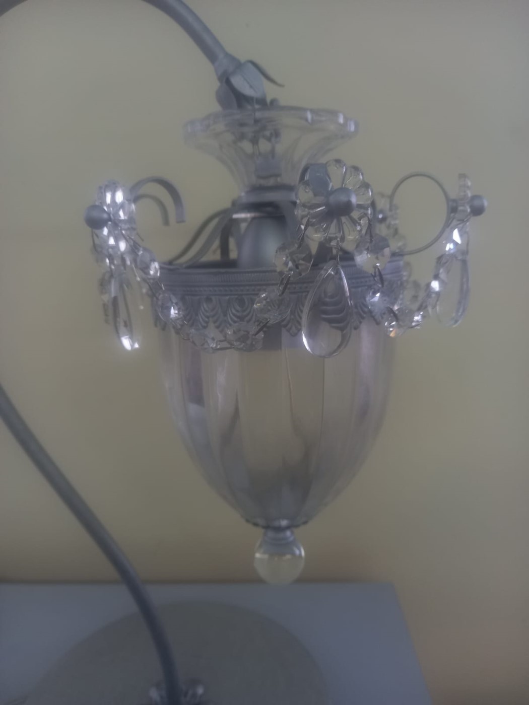 настольная лампа illuminati mt10357-1a silver
