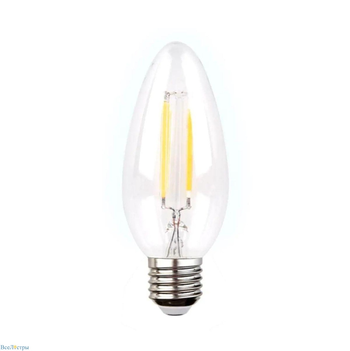 лампа светодиодная филаментная ambrella light e27 6w 4200k прозрачная 202220