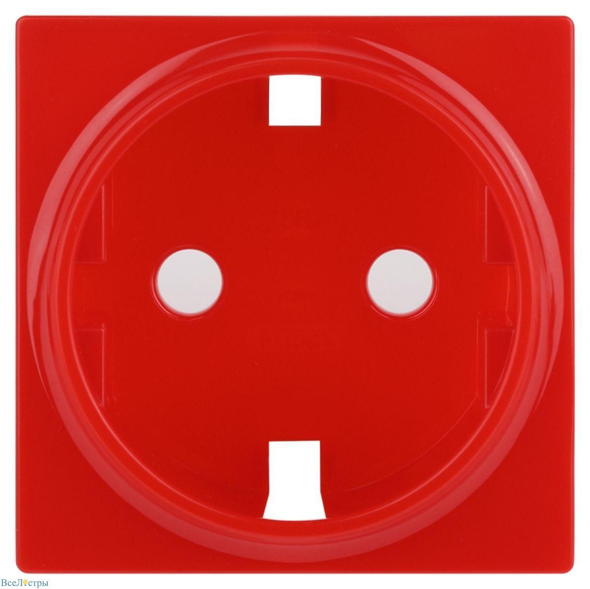 лицевая панель эра розетки красный 12-6301-23 б0052668