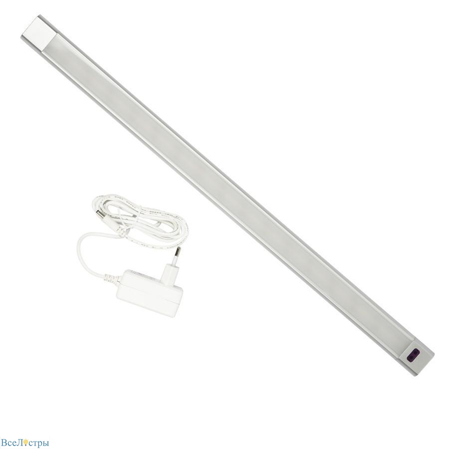 мебельный светодиодный светильник uniel uli-f46-8w/2700-6000k/dim sensor ip20 silver ul-00008283