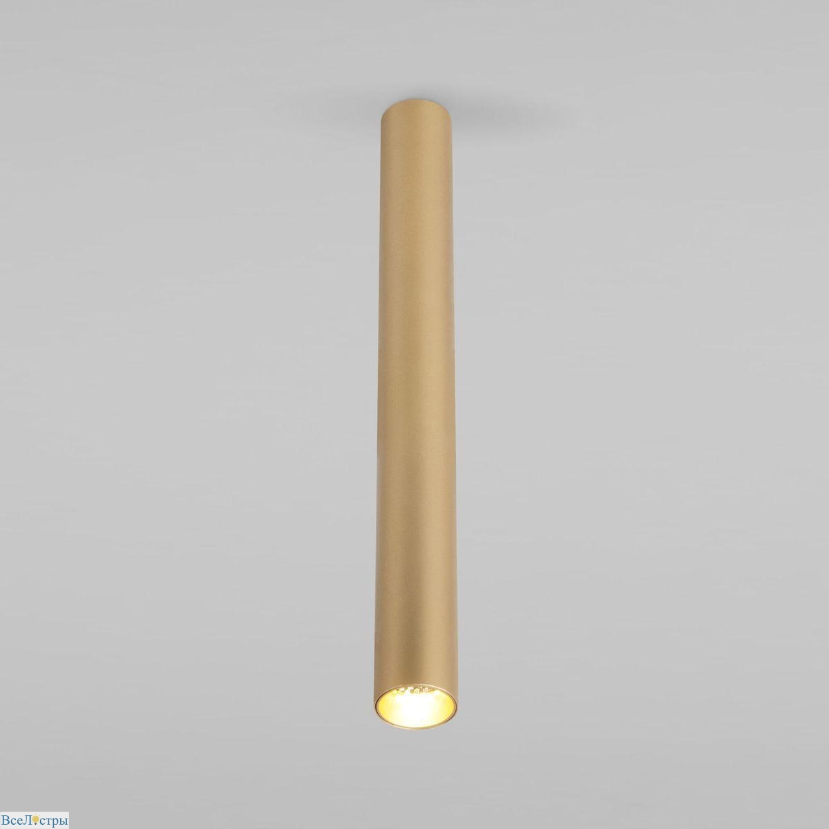 потолочный светодиодный светильник elektrostandard pika 25030/led золото a061120