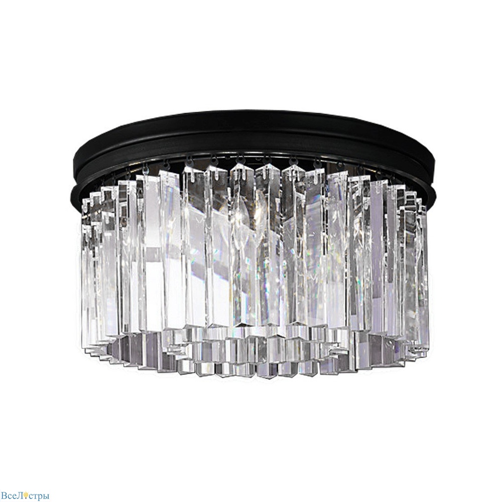 потолочный светильник odeon 6b/p black/clear delight collection