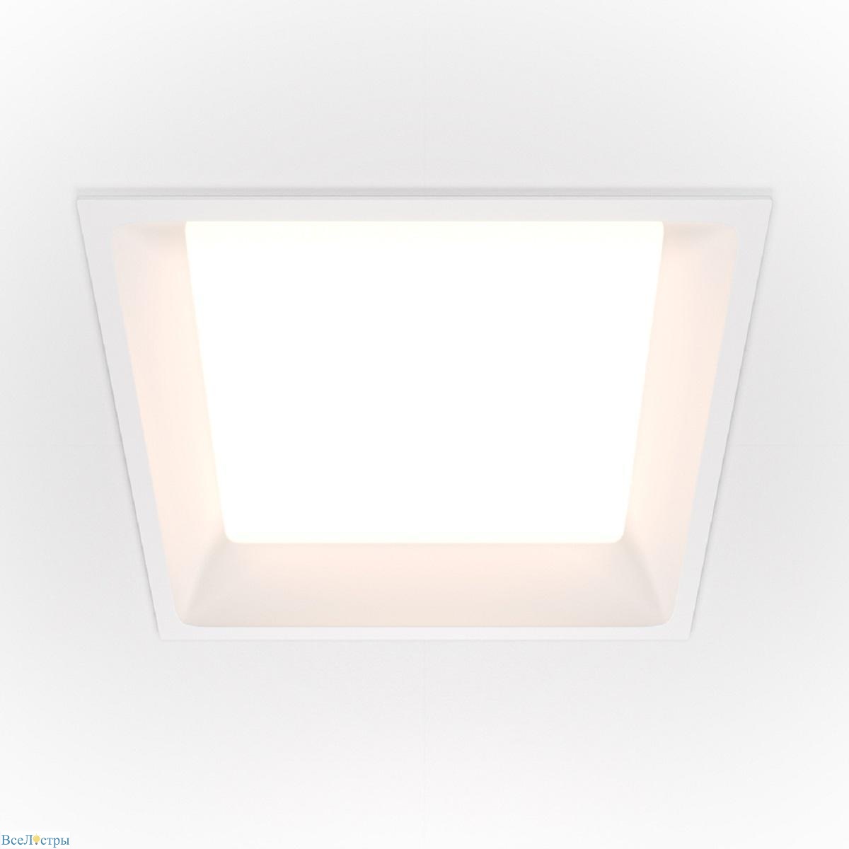 встраиваемый светодиодный светильник maytoni technical okno dl054-24w3k-w