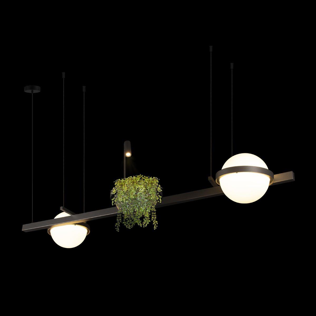 подвесной светодиодный светильник loft it jardin 10121/d dark grey