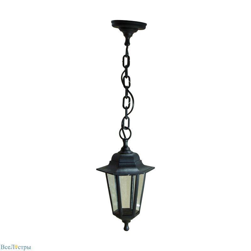 уличный подвесной светильник эра нсу 06-60-001 черный б0048108