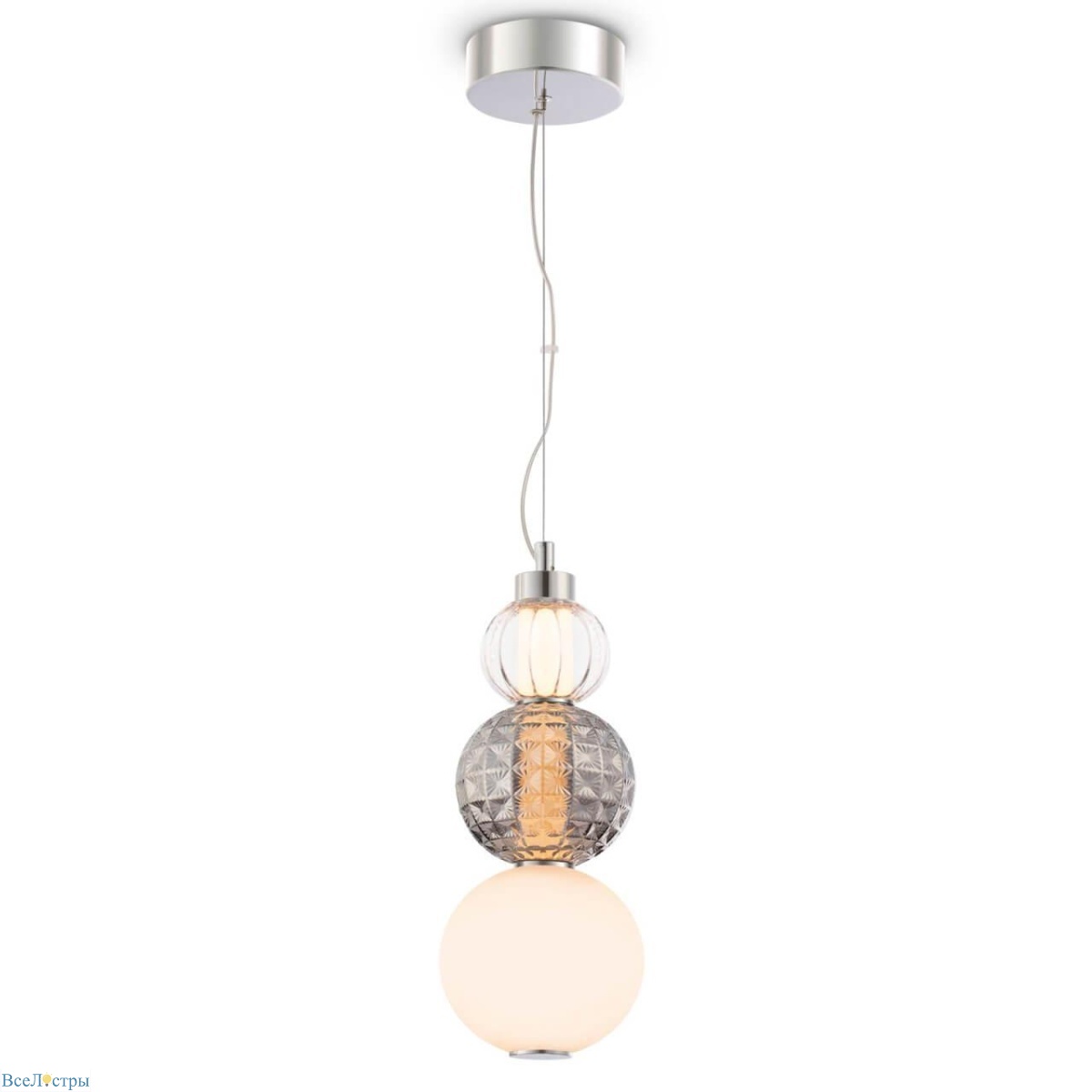 подвесной светодиодный светильник maytoni collar p069pl-l16ch3k