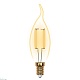 лампа светодиодная филаментная uniel e14 5w 2250k прозрачная led-cw35-5w/golden/e14 glv21go ul-00002397