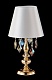 настольная лампа crystal lux mercedes lg1 gold/color