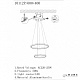 подвесной светодиодный светильник iledex axis 10112p/2-39w-3000k (6/4) br