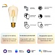 лампа светодиодная диммируемая филаментная gauss smart home filament e27 7w 2500k золотистая 1290112