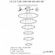 подвесной светодиодный светильник iledex axis 10112p/6-167w-3000k (12/10/8/6/6/4) br