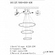 подвесной светодиодный светильник iledex axis 10112p/3-63w-3000k (8/6/4) br